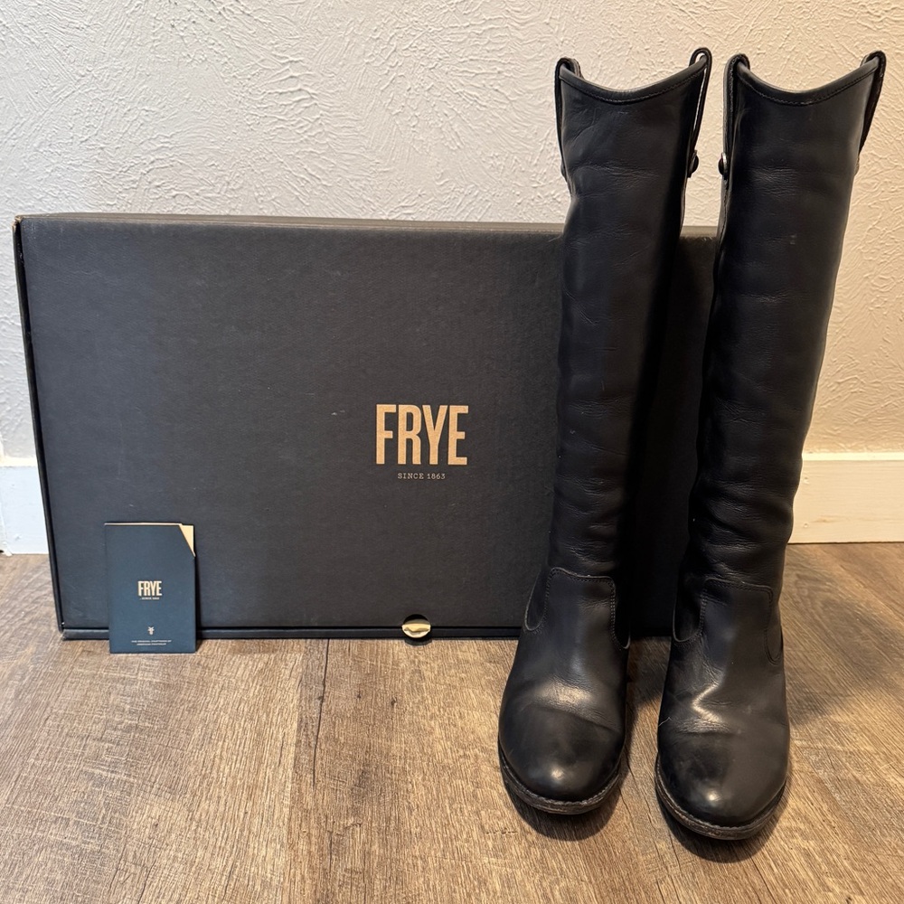 Frye boots black leather size 8.5